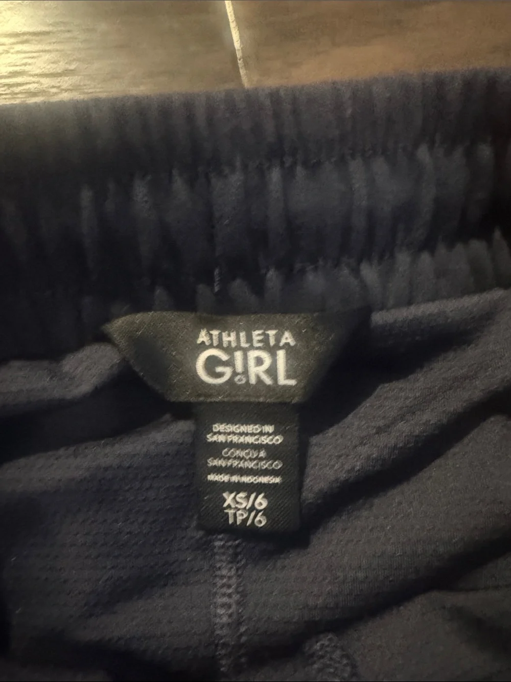 Athleta Black Drawstring Mini Skirt